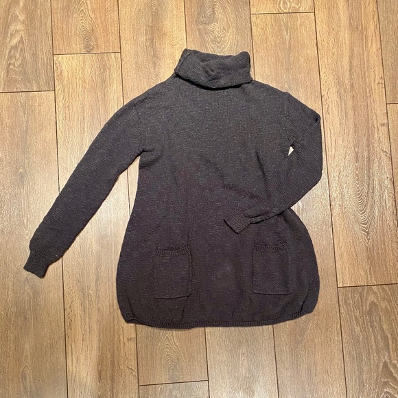 BDG Women's Slub Cowl-Neck Sweater Dress in Grey│Size Small - Picture 6 of 15